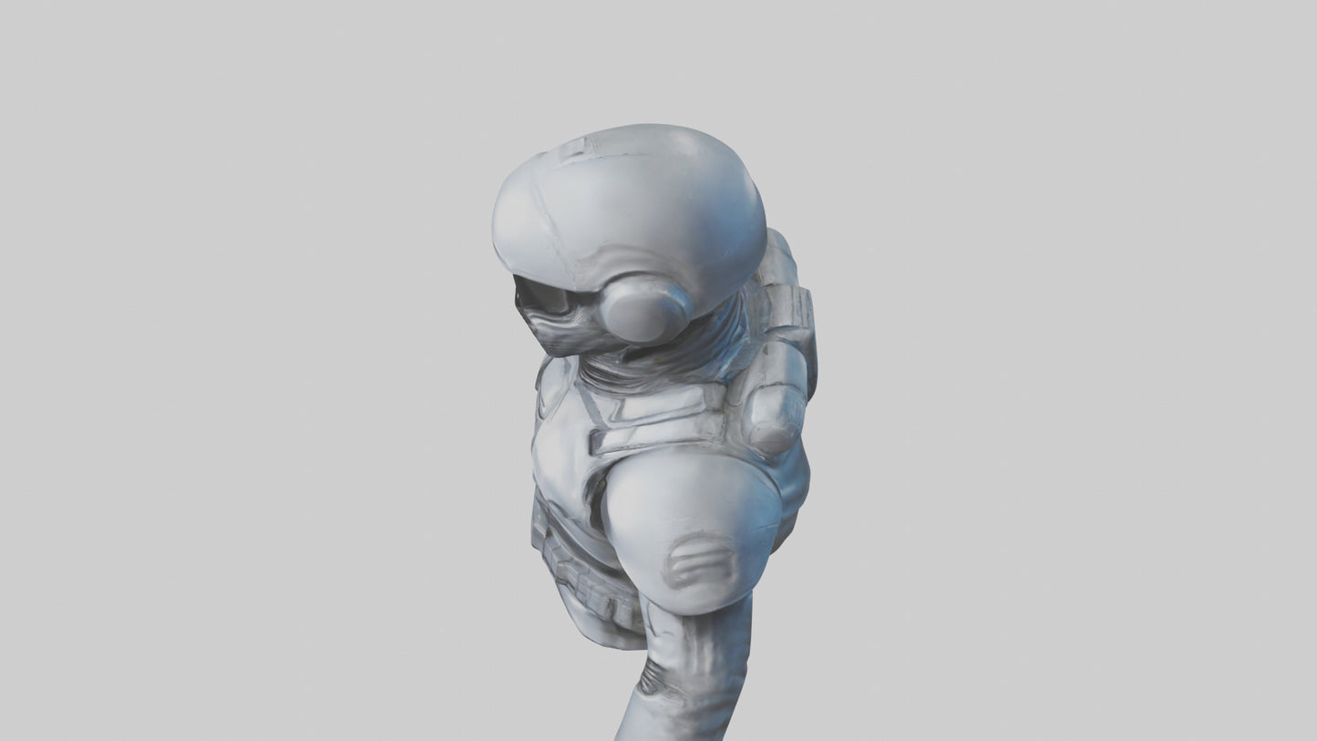 Space Knight statue model 3D model