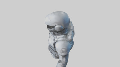 Space Knight statue model 3D model