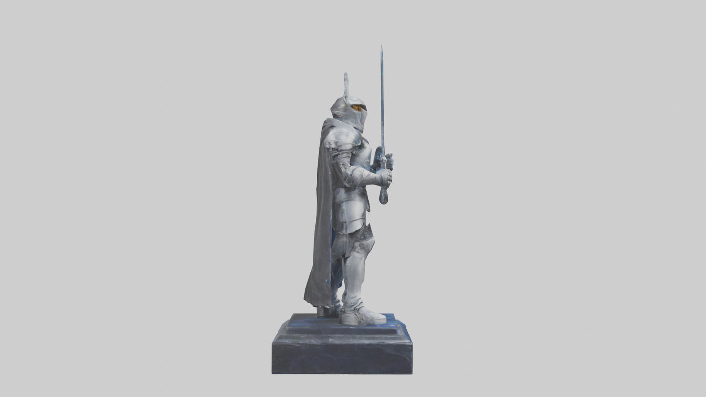 Space Knight statue model 3D model