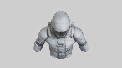 Space Knight statue model 3D model