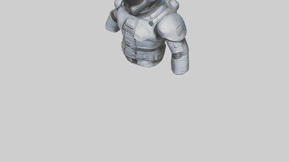 Space Knight statue model 3D model