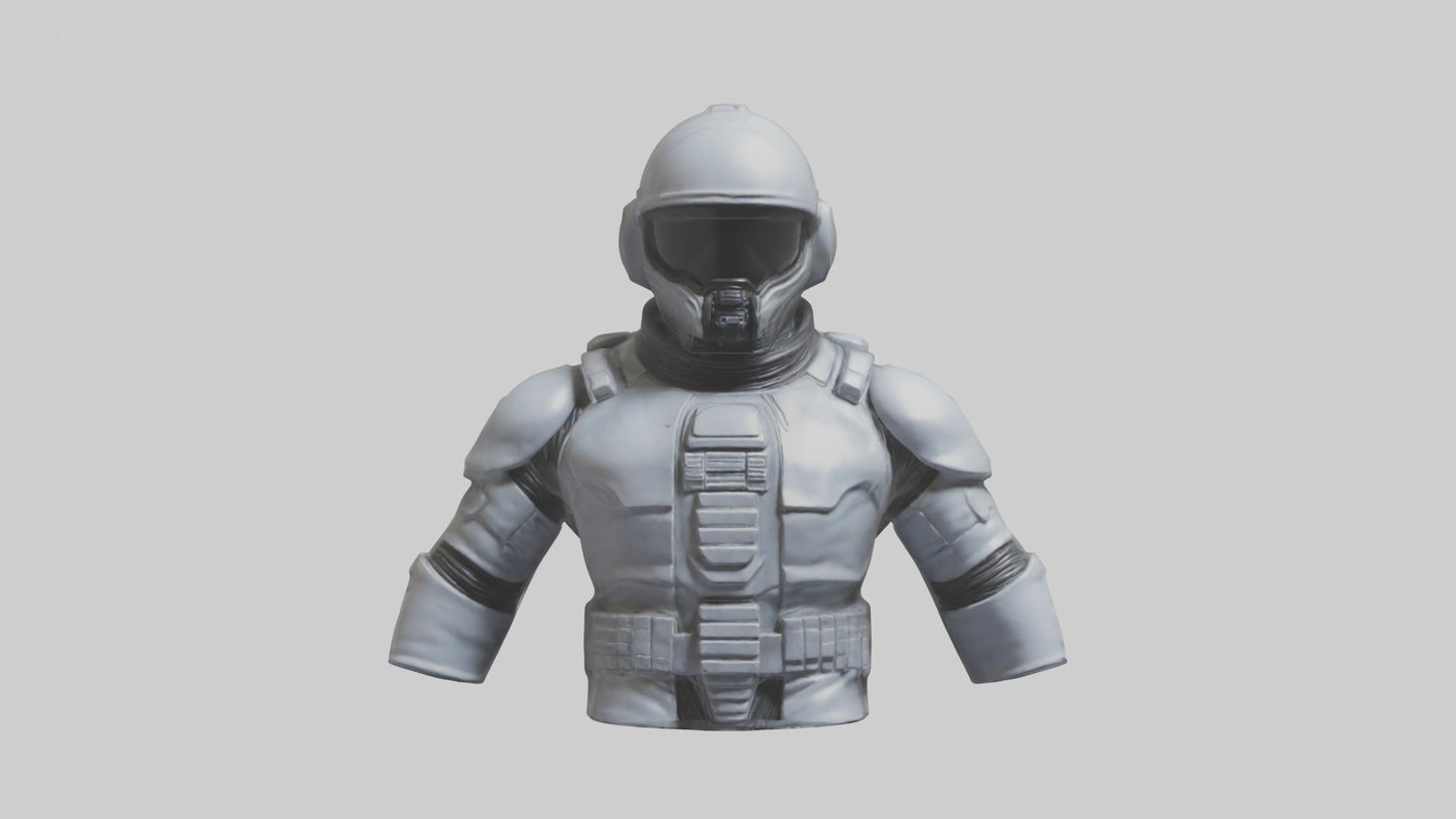 Space Knight statue model 3D model
