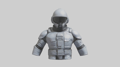 Space Knight statue model 3D model