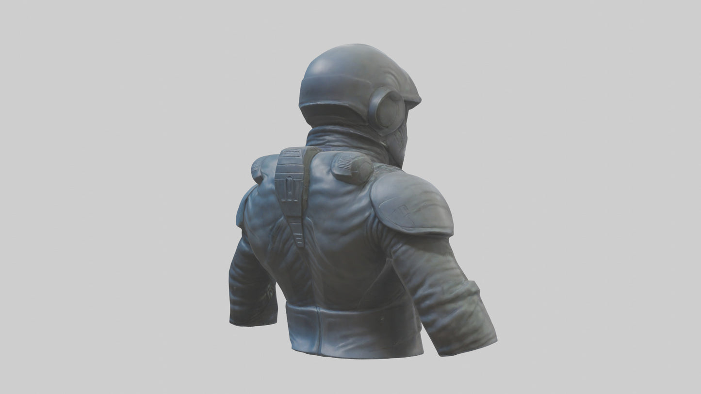 Space Knight statue model 3D model