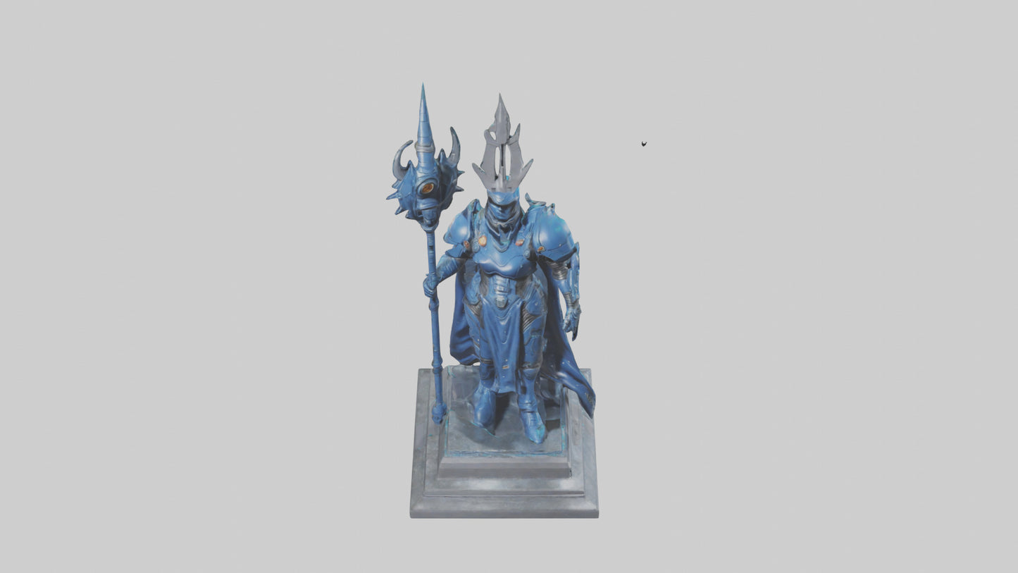 Space Warden statue model 3D model