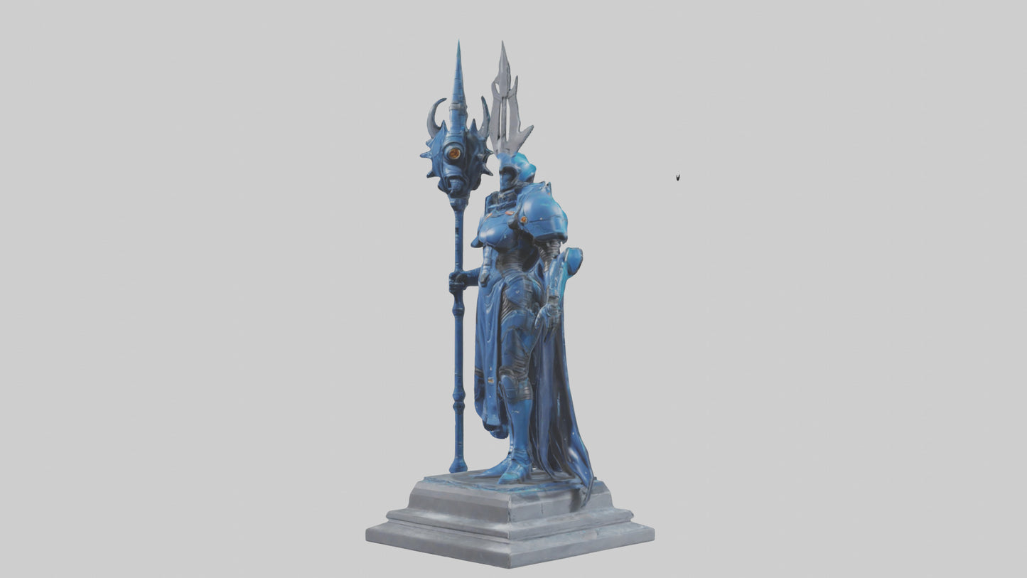 Space Warden statue model 3D model