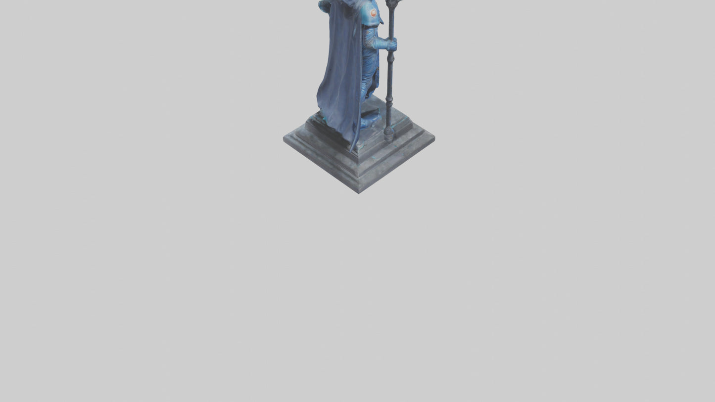 Space Warden statue model 3D model