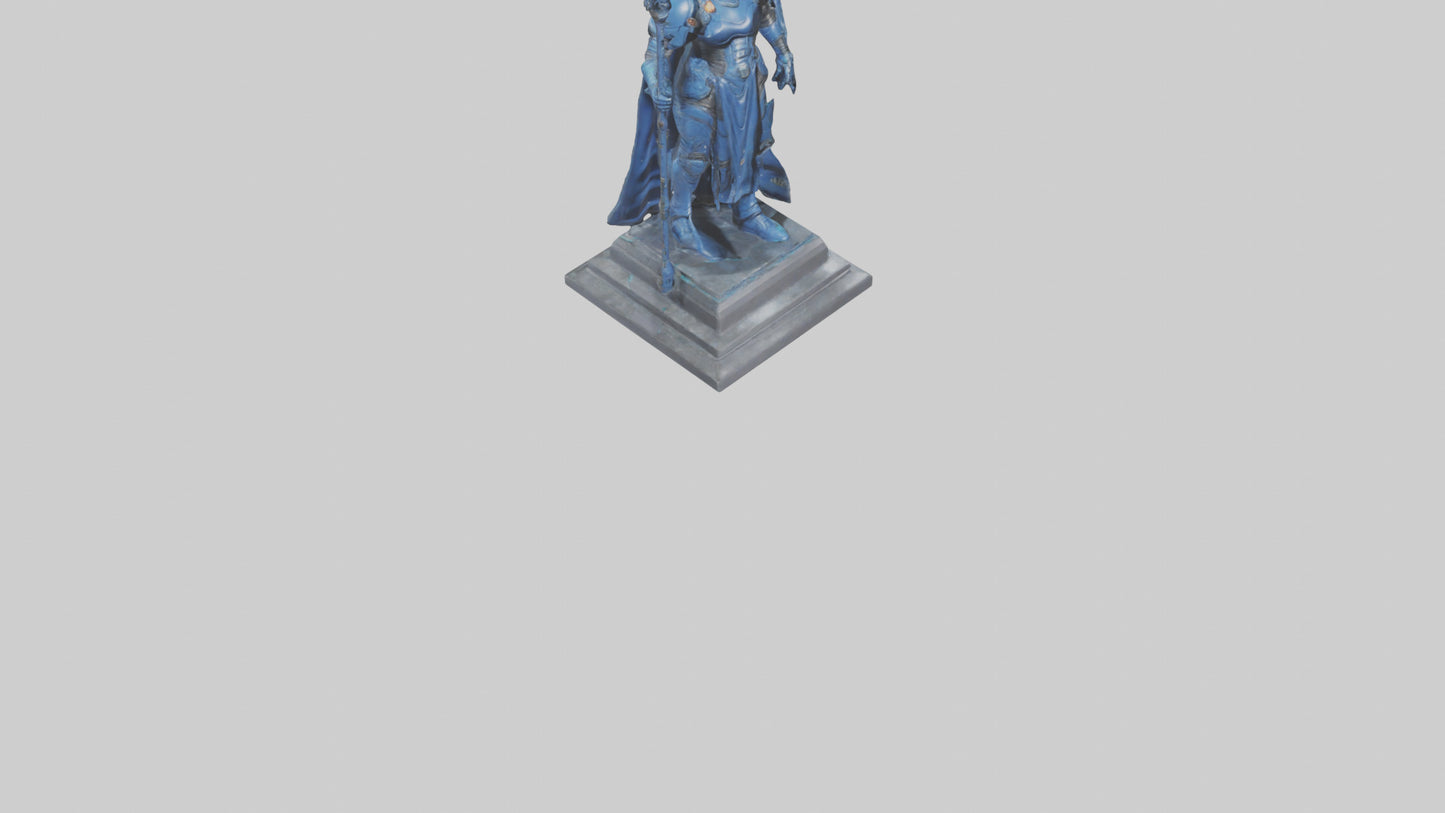 Space Warden statue model 3D model