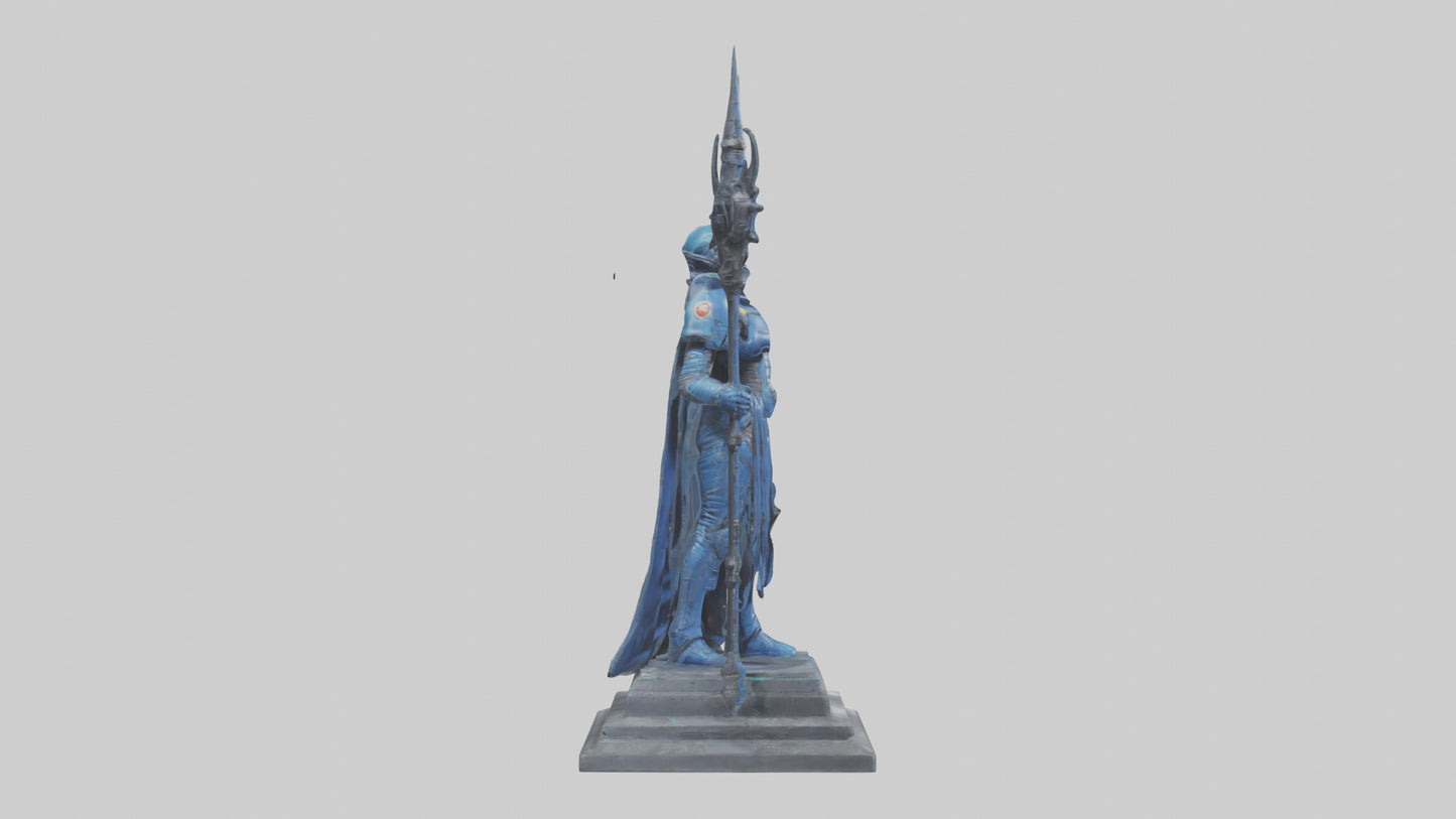 Space Warden statue model 3D model
