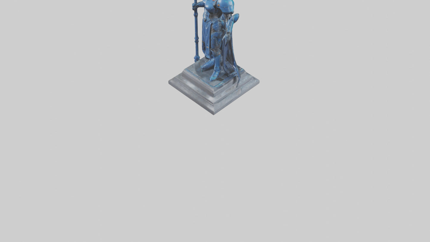 Space Warden statue model 3D model