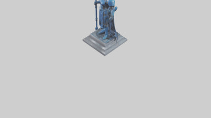 Space Warden statue model 3D model