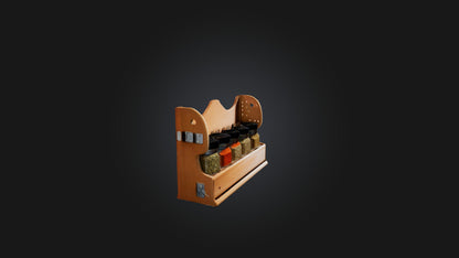 3D model Spice Rack VR / AR / low-poly