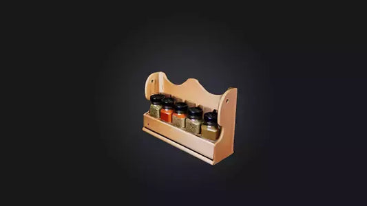 3D model Spice Rack VR / AR / low-poly