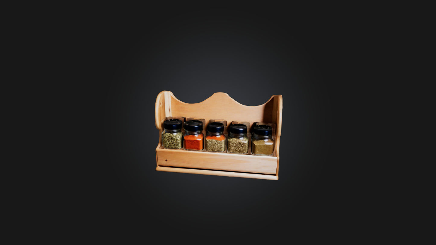 3D model Spice Rack VR / AR / low-poly