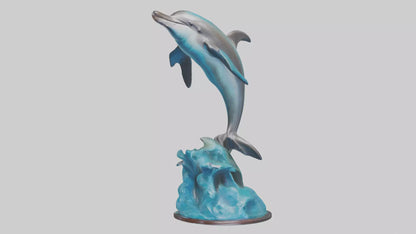 Spinner Dolphin statue model 3D model
