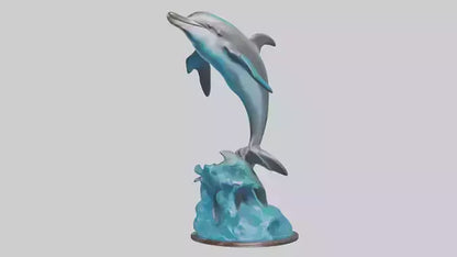 Spinner Dolphin statue model 3D model