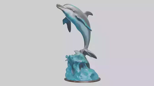 Spinner Dolphin statue model 3D model