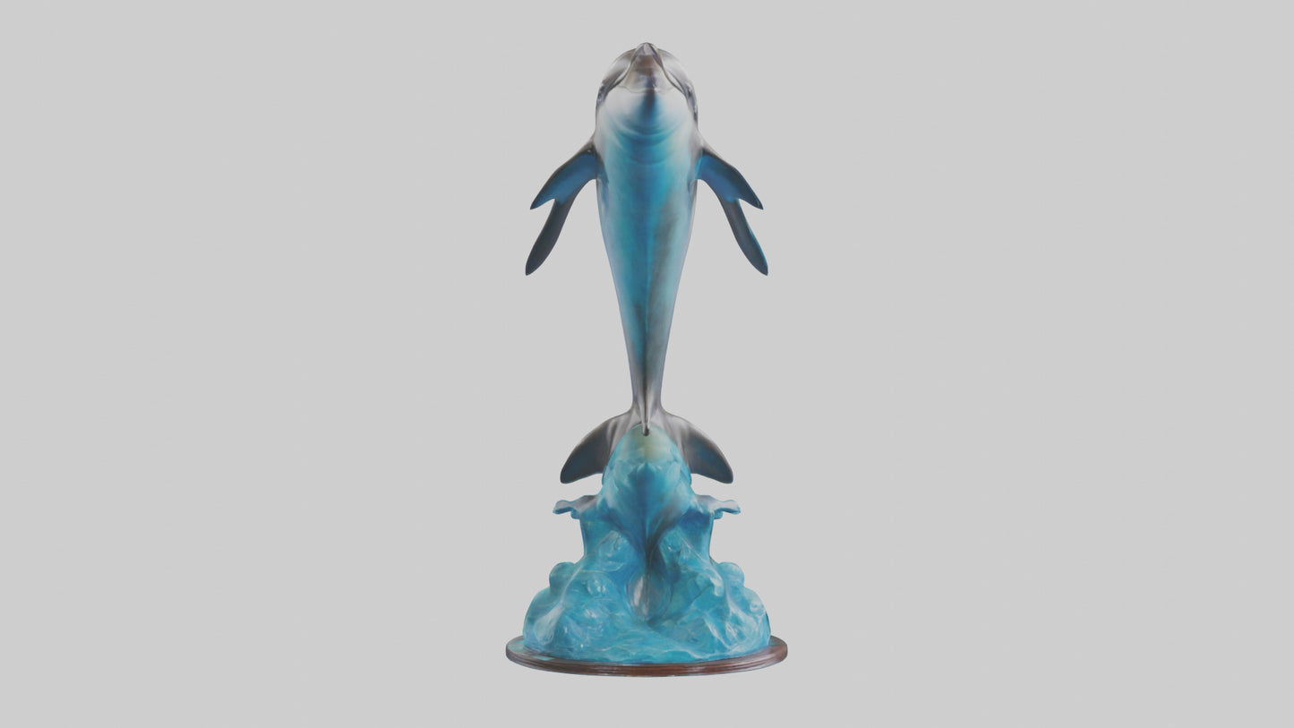 Spinner Dolphin statue model 3D model