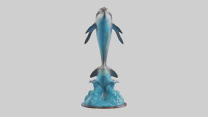 Spinner Dolphin statue model 3D model