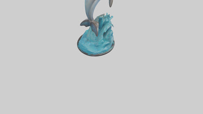 Spinner Dolphin statue model 3D model