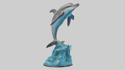 Spinner Dolphin statue model 3D model