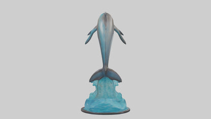 Spinner Dolphin statue model 3D model