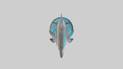 Spinner Dolphin statue model 3D model