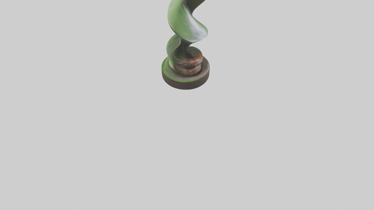 Spiral Leaf statue model 3D model