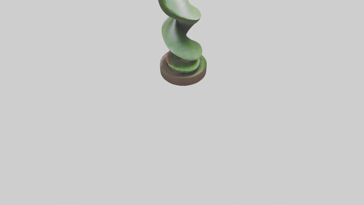 Spiral Leaf statue model 3D model