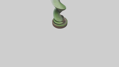 Spiral Leaf statue model 3D model