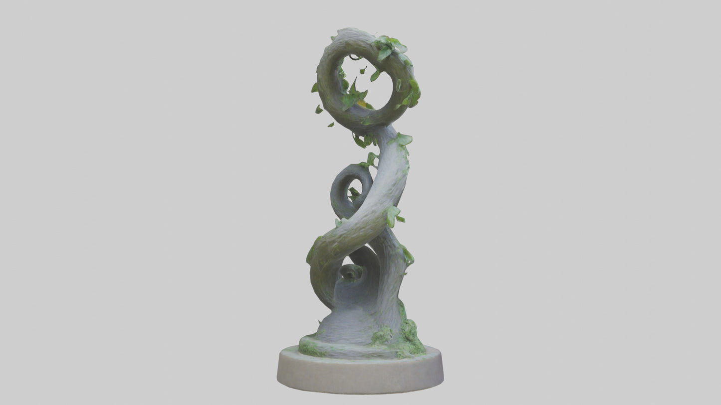 Spiral of Natures Path statue model 3D model