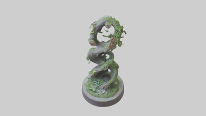 Spiral of Natures Path statue model 3D model