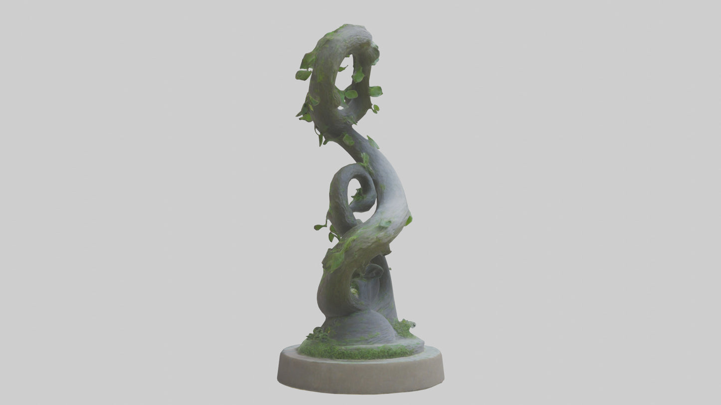 Spiral of Natures Path statue model 3D model