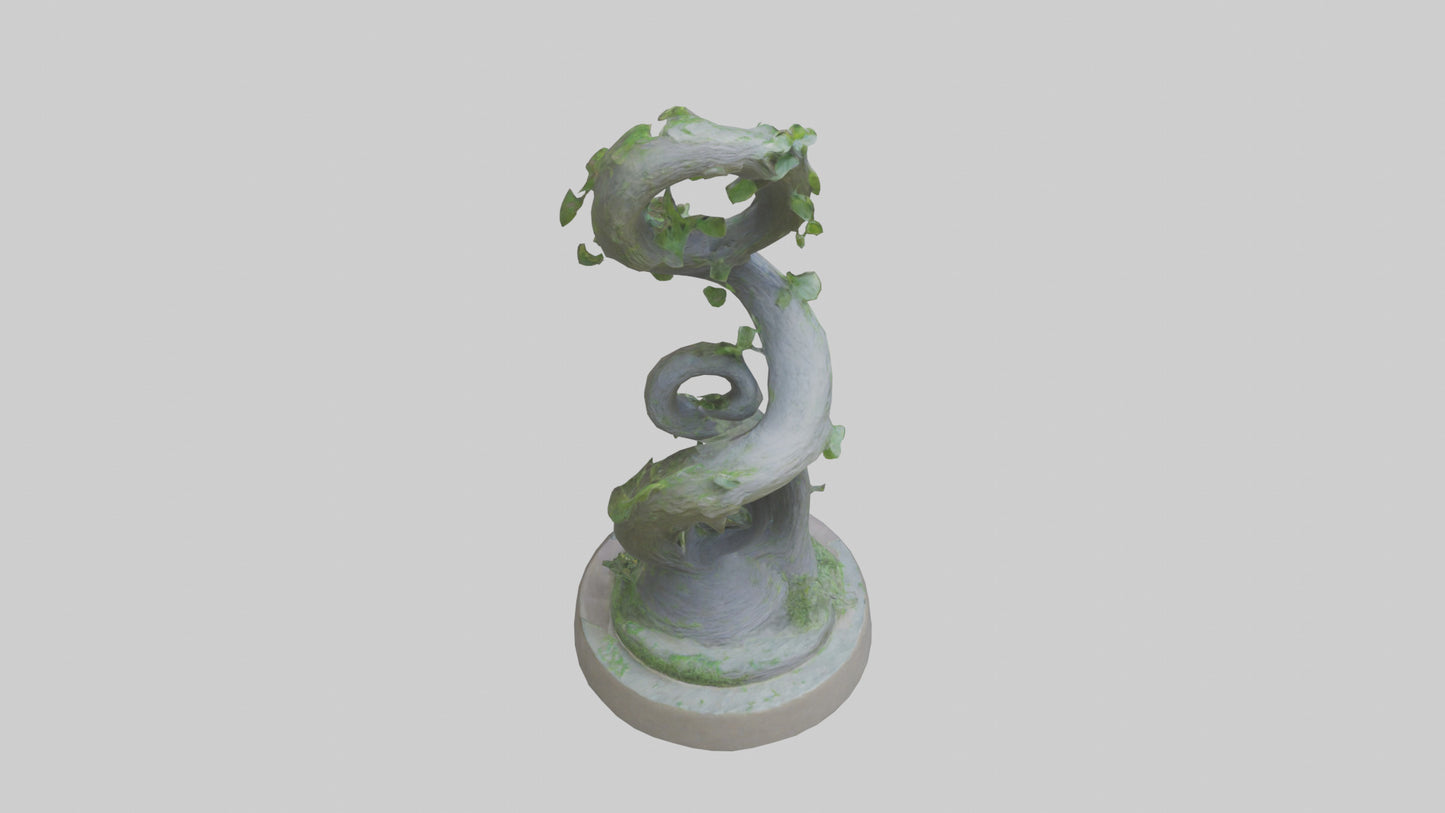 Spiral of Natures Path statue model 3D model