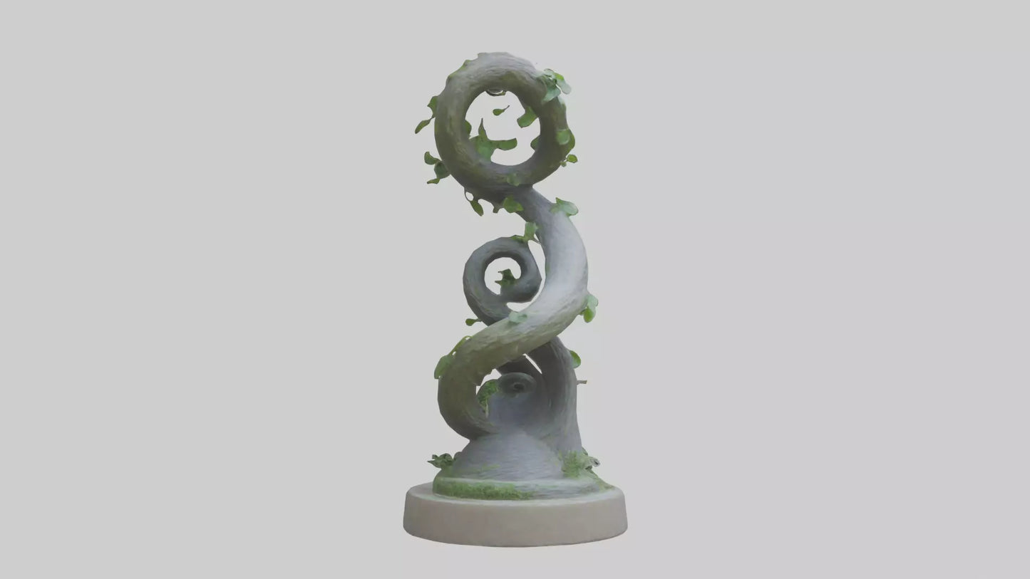 Spiral of Natures Path statue model 3D model