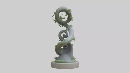 Spiral of Natures Path statue model 3D model