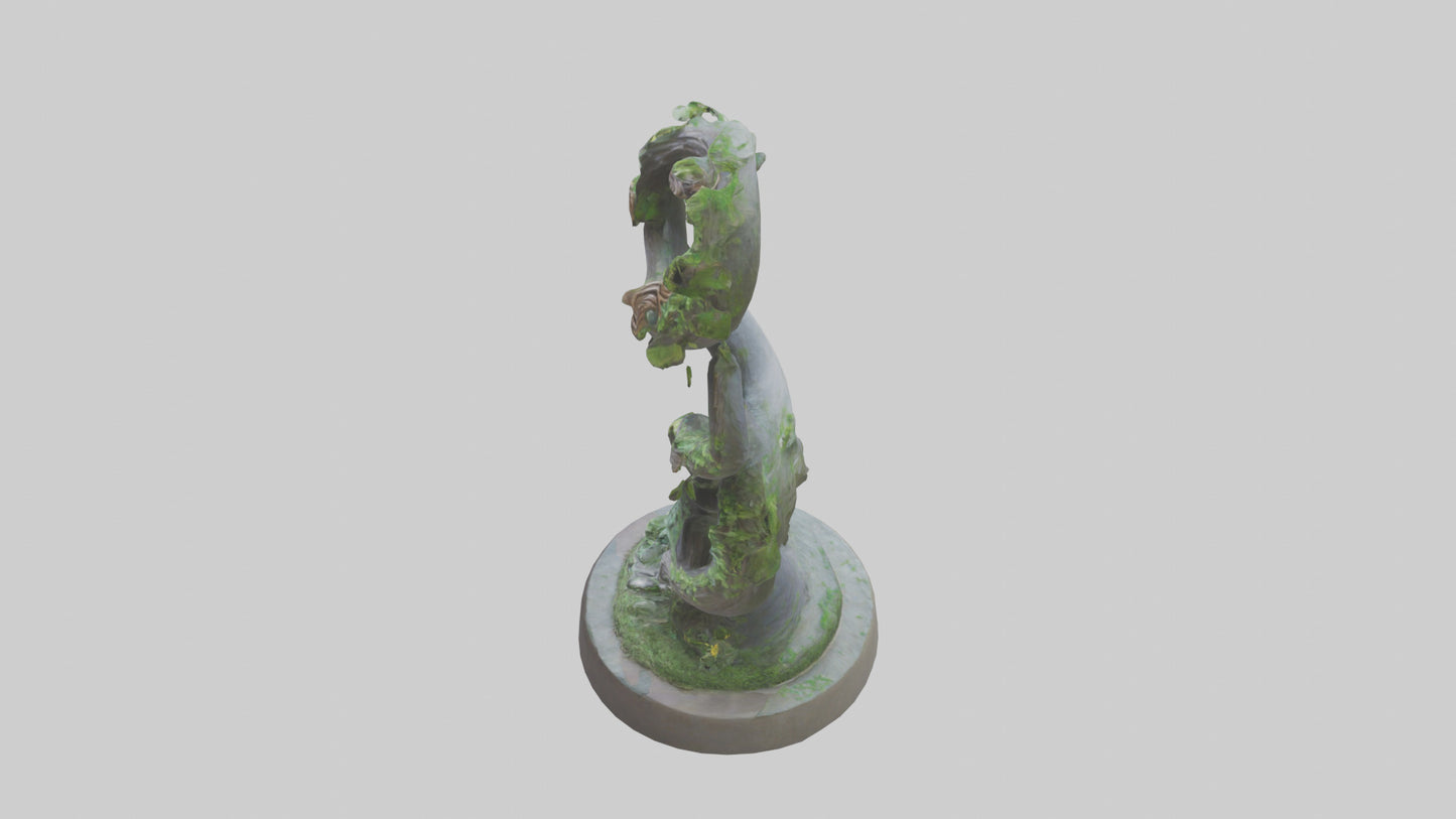 Spiral of Natures Path statue model 3D model