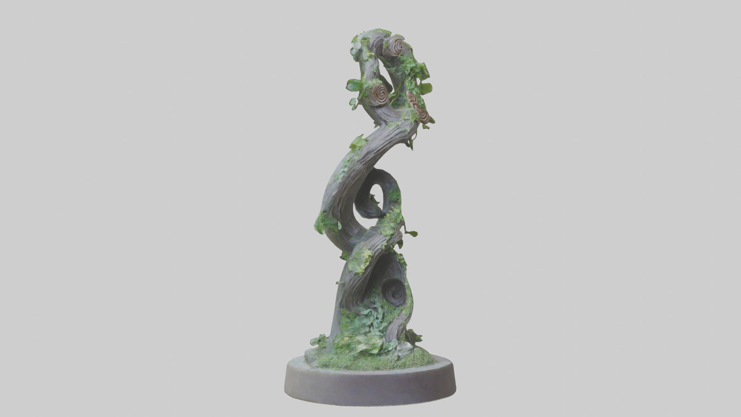 Spiral of Natures Path statue model 3D model