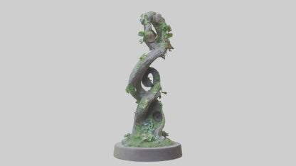 Spiral of Natures Path statue model 3D model