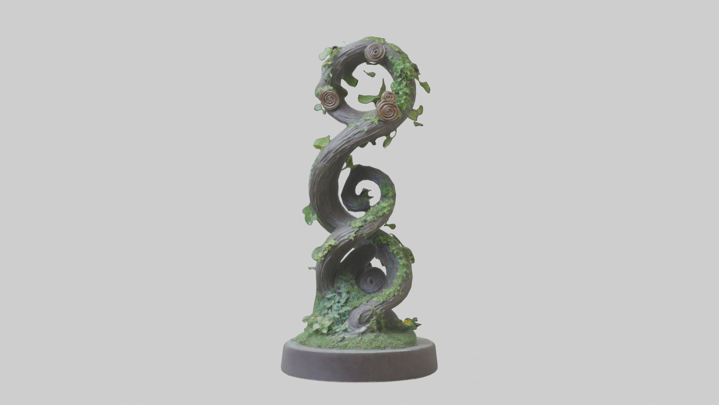 Spiral of Natures Path statue model 3D model