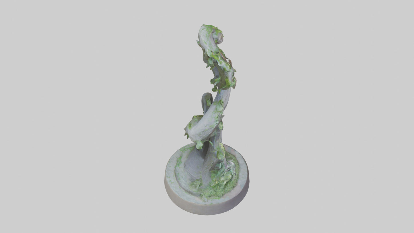 Spiral of Natures Path statue model 3D model
