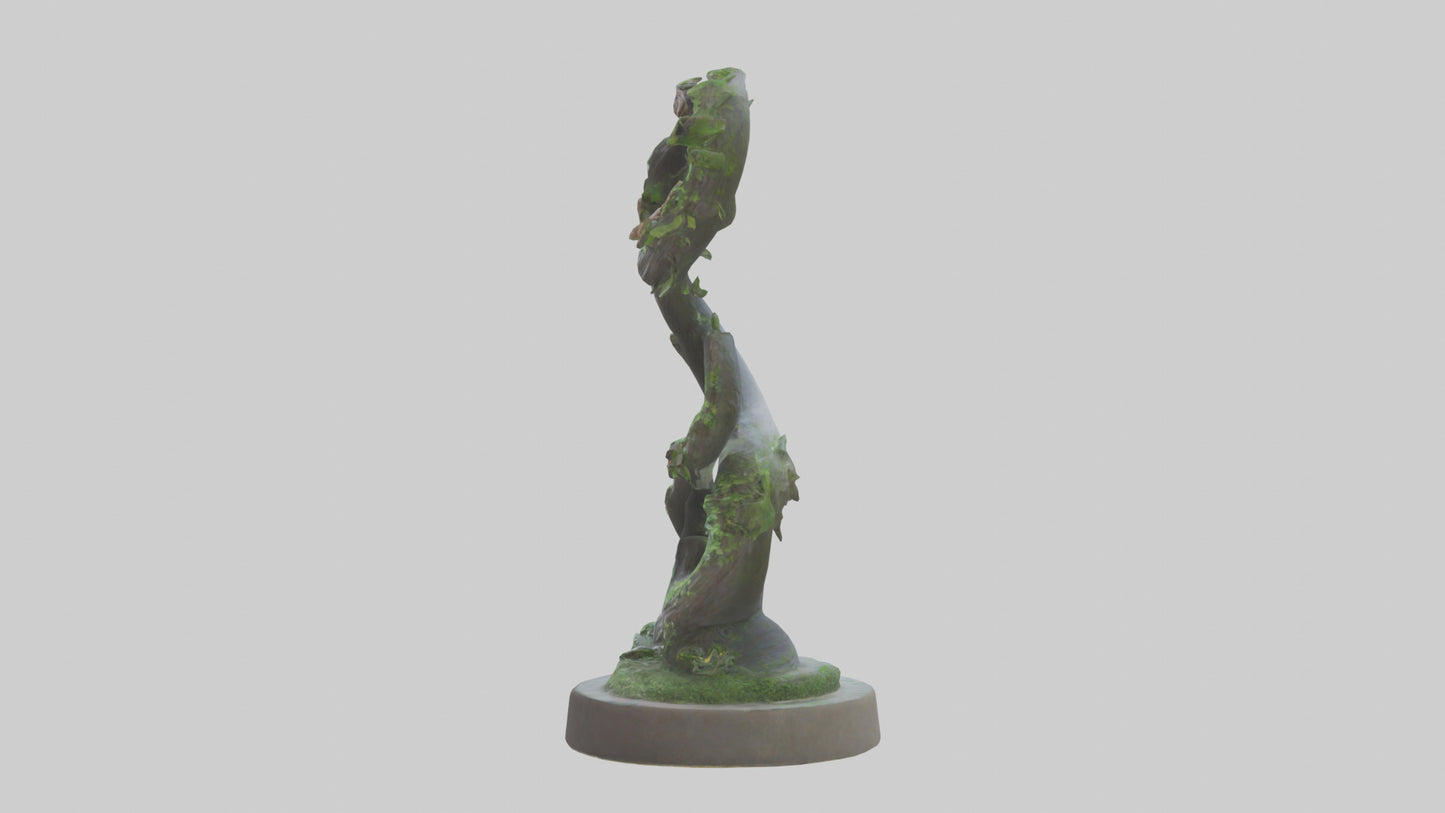 Spiral of Natures Path statue model 3D model