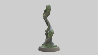 Spiral of Natures Path statue model 3D model