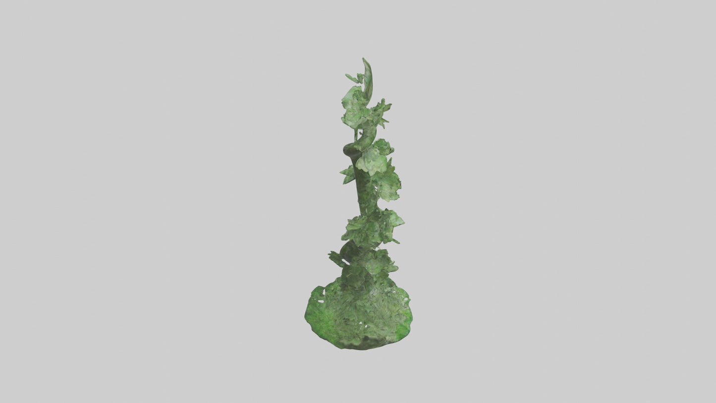 Spiraling Foliage statue model 3D model