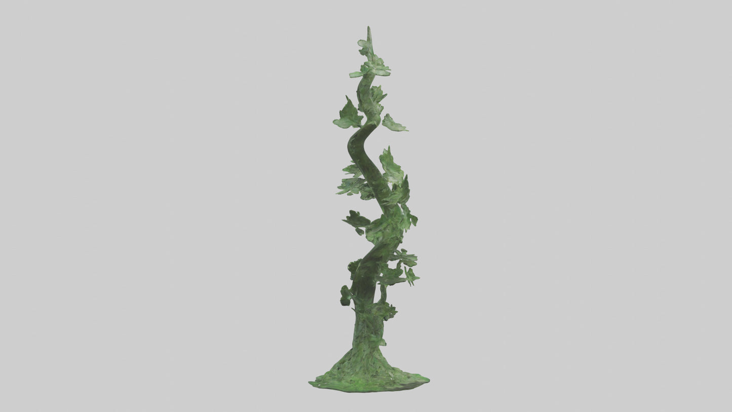 Spiraling Foliage statue model 3D model