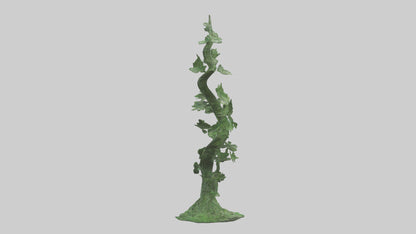 Spiraling Foliage statue model 3D model