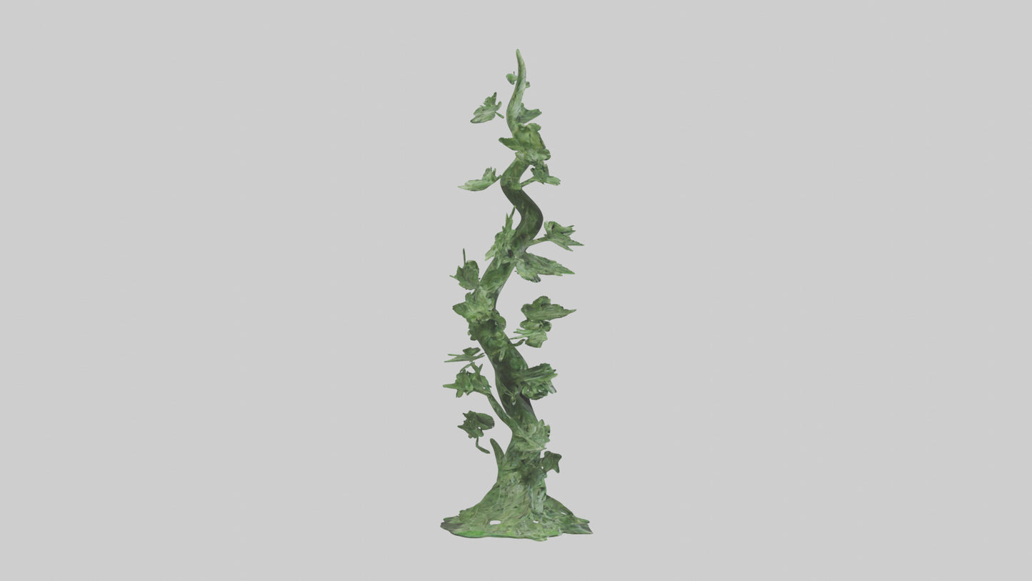 Spiraling Foliage statue model 3D model