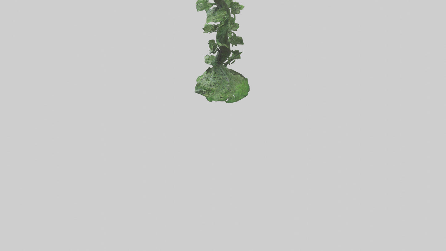 Spiraling Foliage statue model 3D model