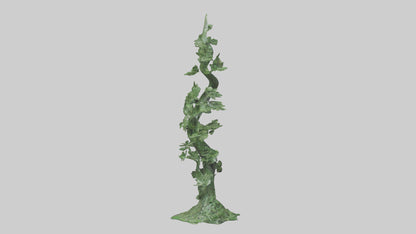 Spiraling Foliage statue model 3D model