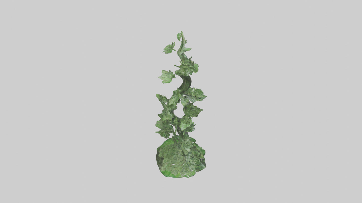 Spiraling Foliage statue model 3D model